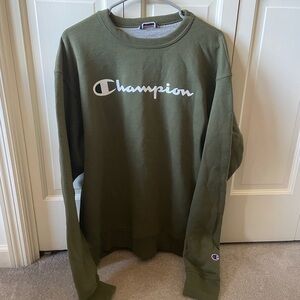 Champion Forest Green Crewneck Sweatshirt